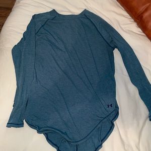 Open back under armour workout long sleeve